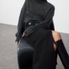 Trendyol Anthracite Crop Turtleneck Knitwear Sweater