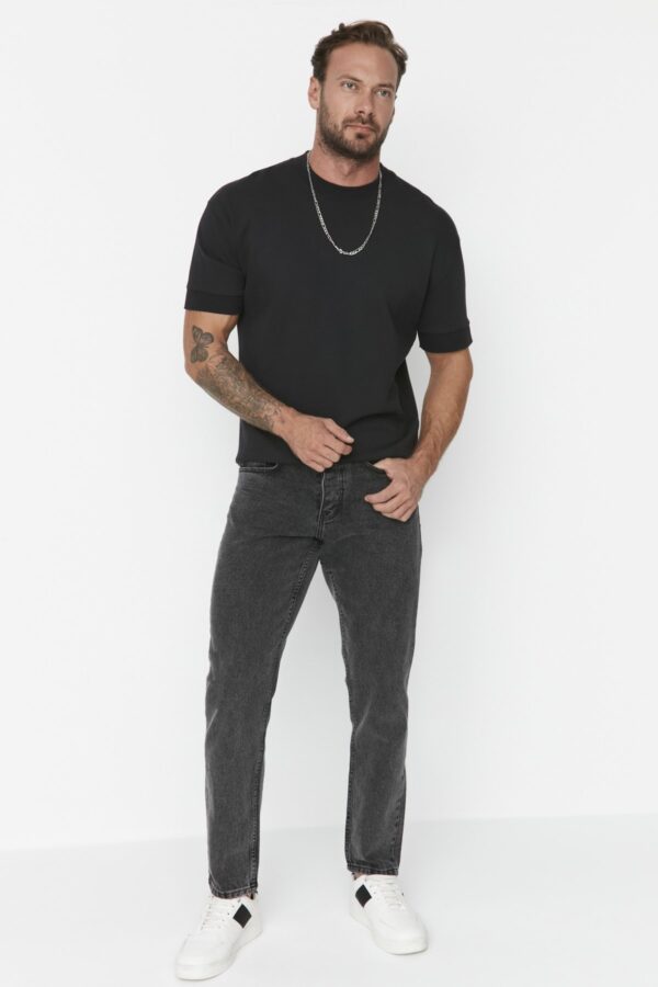 Trendyol Anthracite Essential Fit Jeans Denim Trousers