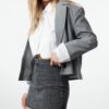 Trendyol Anthracite Mini Denim Skirt