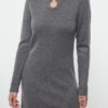 Trendyol Anthracite Mini Knit Soft Texture Dress