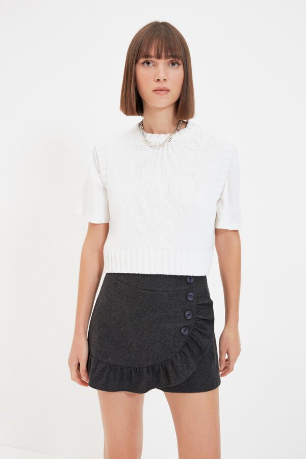 Trendyol Anthracite Plaid Shorts & Bermuda