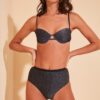 Trendyol Antracit Bright High Waist Bikini alsó