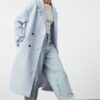 Trendyol Baby Blue Oversize Wide Cut Plush Coat