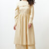 Trendyol Beige Front Detailed Plain Woven Dress
