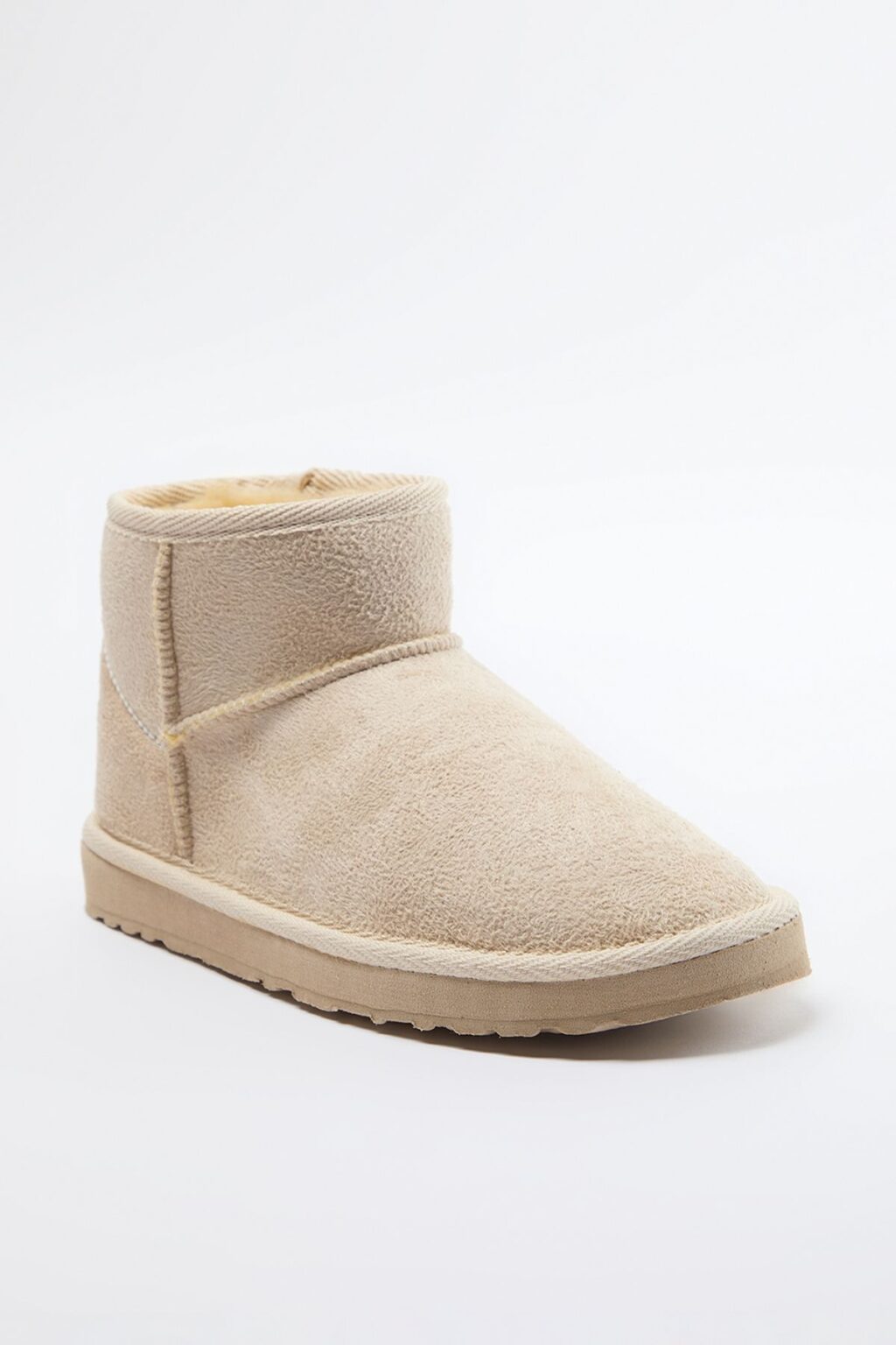 Trendyol Beige Für Lined Round Toe Flatform Heeled Women's Boots
