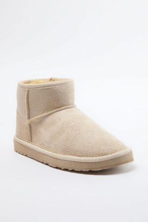 Trendyol Beige Für Lined Round Toe Flatform Heeled Women's Boots