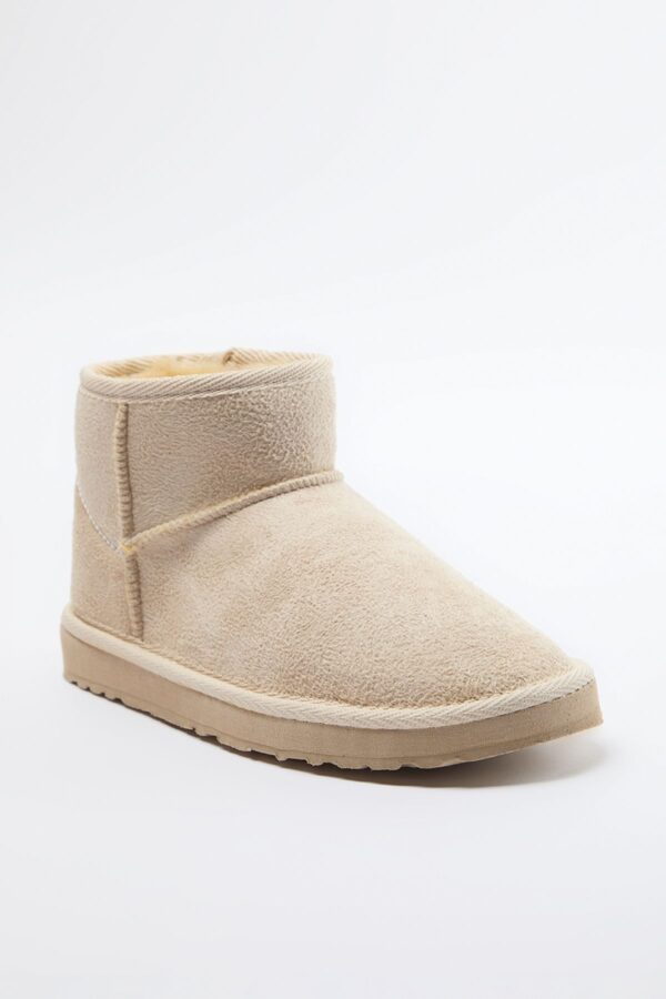 Trendyol Beige Für Lined Round Toe Flatform Heeled Women's Boots