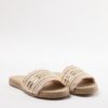 Trendyol Beige Hand Knitted Sequined Women's Slippers