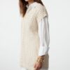 Trendyol Beige Openwork/Hole Knitwear Sweater