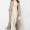 Trendyol Beige Woven Cap & Abaya & Abaya