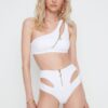 Trendyol Bikini Bottom - Weiß - Unifarben
