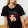 Trendyol Black 100% Cotton Teddy Bear Knitted Pajama Set