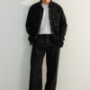 Trendyol Black 100% Cotton Wide Cut Contrast Stitched Jeans Loose Jeans