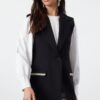 Trendyol Black Accessory Detailed Fabric Woven Vest