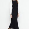Trendyol Black Back Tie Detailed Evening Dress