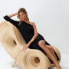 Trendyol Black Belted Maxi Woven Linen Blend One Shoulder Beach Dress