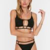 Trendyol Black Bikini Bottoms with Tie Detailed