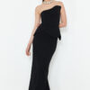Trendyol Black Body-fitting Woven Long Elegant Evening Dress