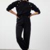 Trendyol Black Boucle Thread Knitwear Bottom-Top Set