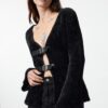 Trendyol Black Closed Knitted Cardigan