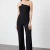 Trendyol Black Collar Detailed Woven Jumpsuit