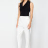 Trendyol Black Crop Premium Yarn/Special Yarn Vest Look Knitwear Sweater
