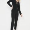 Trendyol Black Cut-out Detailed Knitted Overalls