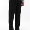 Trendyol Black Double Button Closure Italian Pleated Detailed Woven Fabric Trousers