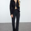 Trendyol Black High Waist Flare Jeans