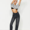 Trendyol Black High Waist Mom Jeans