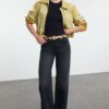 Trendyol Black High Waist Wide Leg Jeans