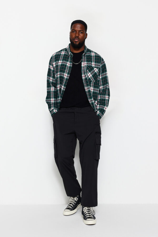 Trendyol Black Jogger Technical Parachute Fabric Plus Size Trousers