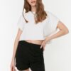 Trendyol Black Knitted Shorts & Bermuda