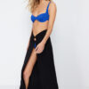 Trendyol Black Maxi Knit Cut Out/Window Beach Pareo