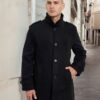 Trendyol Black Men's Regular Fit Winter Wool Blend Winter Coat