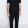 Trendyol Black Men's Tracksuit Set Regular/Regular Cut Paneled Text Printed