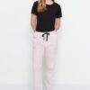 Trendyol Black-Multicolored Floral Tshirt-Pants Knitted Pajamas Set