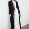Trendyol Black Otriş Detailed Stone Woven Cap & Abaya & Abaya