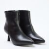 Trendyol Black Pointed Toe Women's Thin Heel Ankle Boots