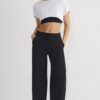 Trendyol Black Polar Fleece Warm Diver/Scuba Fabric Sports Knitted Sweatpants