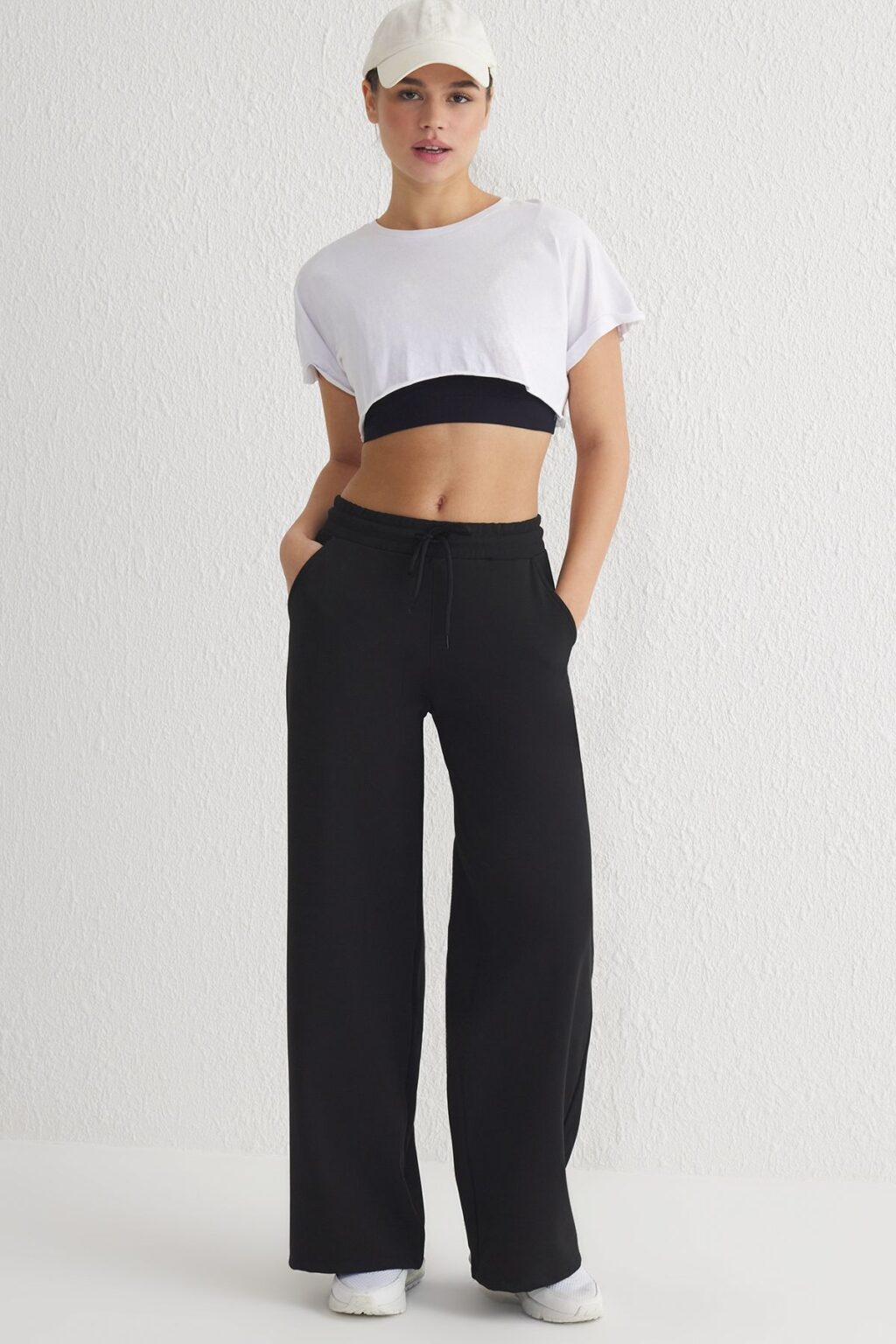 Trendyol Black Polar Fleece Warm Diver/Scuba Fabric Sports Knitted Sweatpants
