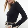 Trendyol Black Premium Quality Color Block Knit Sweater