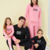 Trendyol Black Printed Boy Knitted Family Combine Pajamas Set