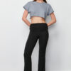 Trendyol Black Soft Fabric Waist Detailed Flare / Flare Leg Trousers