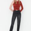 Trendyol Black Split
