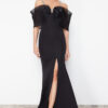 Trendyol Black Stone Accessory Detail Woven Long Elegant Evening Dress & Graduation Dress