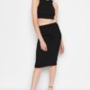 Trendyol Black Stone Detailed Knitwear Two Piece Set
