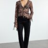 Trendyol Black Straight Fit Woven Trousers