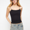 Trendyol Black Strap Regular Stretch Knitted Undershirt