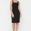 Trendyol Black Strappy Woven Woven Dress